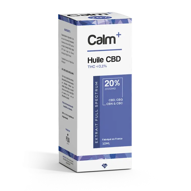 Aperçu public de Calm+ | Huile CBD 20%